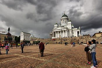 Helsinki - Suurkirkko na Senátním náměstí