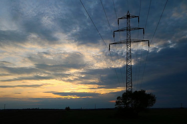 Elektrický západ slunce