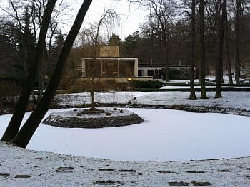 Zasněžený park