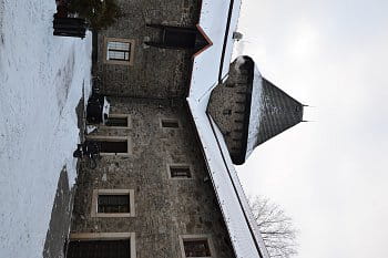 hrad Helfštýn v zimě