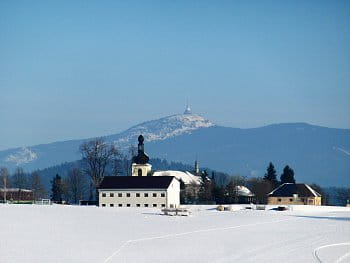 Hlavice v zimě.