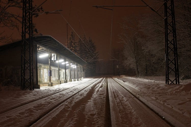 opustena zastavka tramvaje