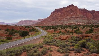 Silnice u Capitol Reef