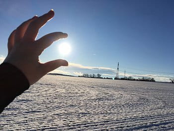 Zimní dotek slunce