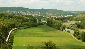 pohled z Tetína na Beroun