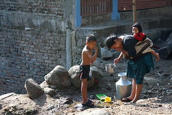 ranní očista Nepál