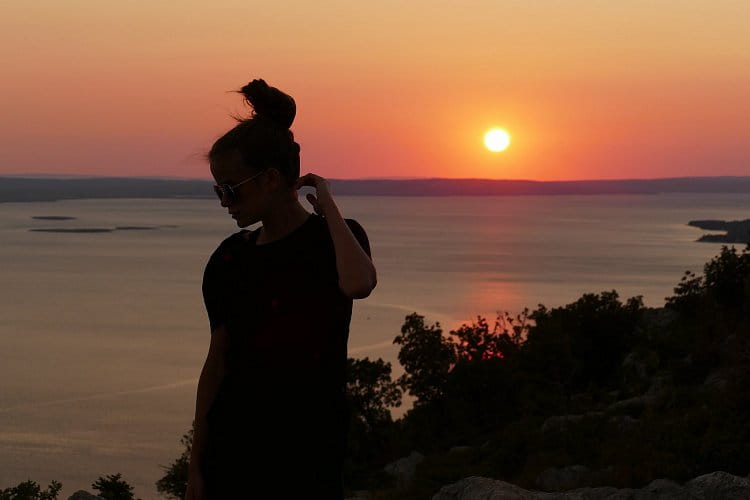 západ slunce v Chorvatsku