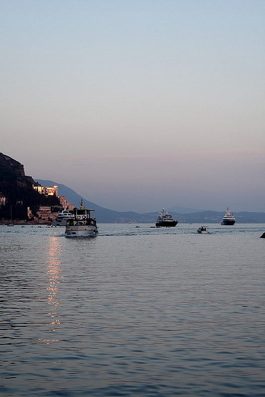 západ slunce nad Dubrovníkem