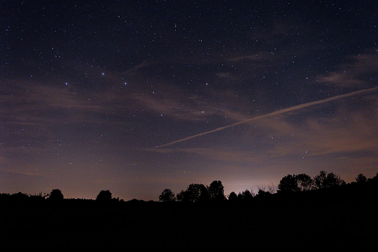 Velký vůz nad obzorem