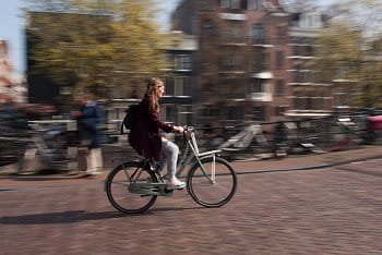 Amsterdamem jedině na kole