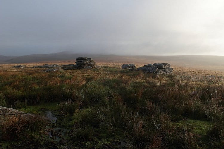 Dartmoor - A fast shower is coming.