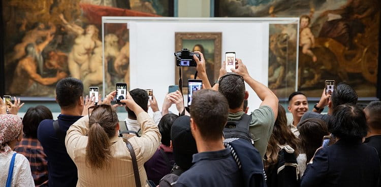 Když se fotí Mona Lisa