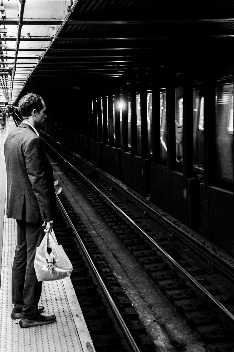 "Businessman" v metru