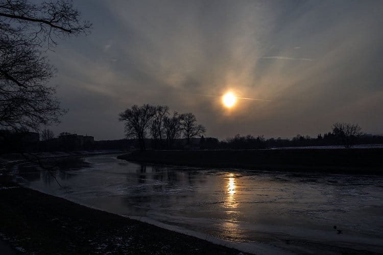 Zamrzlá Morava, Uherské Hradiště