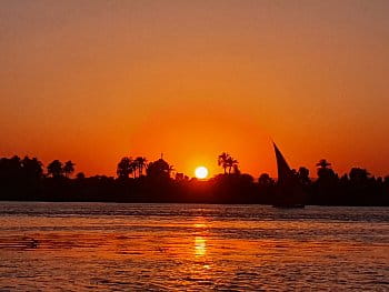 Sunset in Luxor