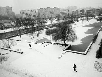 Men on the snow