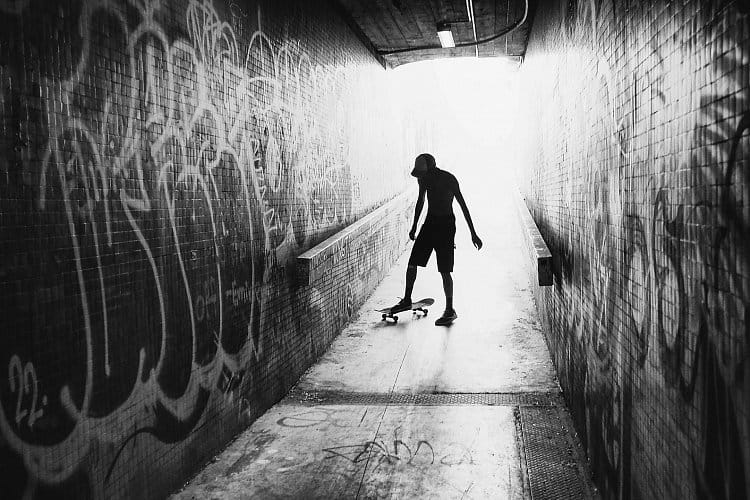 Skateboarding