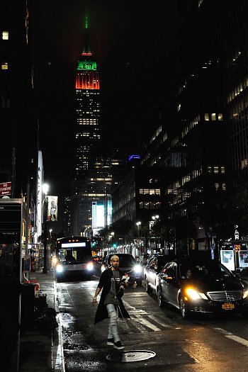Noc pod Empire State Building