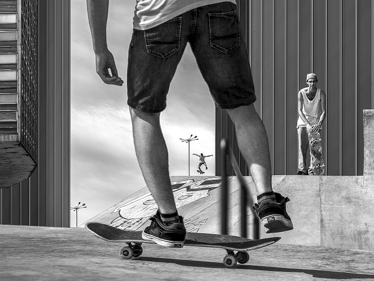 Skateboarders