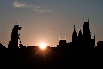 západ slnka Praha