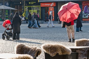 Červená na Můstku