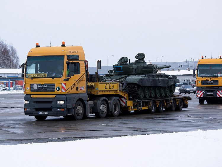 Transport modernizovaného tanku T-72A